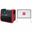 RCA - RPJ060 Portable Projector Home Theater Entertainment System - Outdoor - Projection S