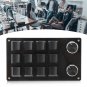Programmable Keyboard, 12 Keys, One Handed Macro Mechanical Keyboard, Memory Function, Typ
