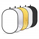 Neewer 5 in 1 Portable Round Collapsible Multi Disc Photography Lighting Reflector 24x36 i