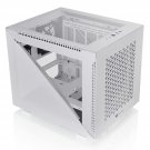 Thermaltake Divider 200 TG Air Snow Edition Micro-ATX Tempered Glass Computer Case with pr