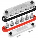 300A Bus Bar 12V Marine 12V Power Distribution Block With Cover 6 X 3/8"" (M10) Terminal St