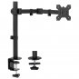 VIVO Full Motion Single VESA Monitor Desk Mount Stand with Double Center Arm Joint, Holds 