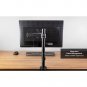 VIVO Full Motion Single VESA Monitor Desk Mount Stand with Double Center Arm Joint, Holds 