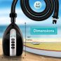 Digital Electric Air Pump Compressor - 110W 12 Volt Quick Air Inflator W/Lcd, 0-16 Adjusta