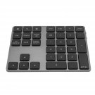 Wireless Numeric Keypad,34 Keys Mini Portable Bluetooth Numpad,Ergonomic Bluetooth Numeric