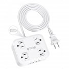 Two Prong Power Strip USB - TROND 2 Prong to 3 Prong Outlet Adapter, 4 USB Ports, 4 Child 