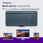 Bluetooth Keyboard With Tablet/Phone Cradle, Multi-Device Wireless Keyboard, Mac/Pc Keyboa