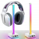 Usb Led Light Bar Headphones Stand, Desktop Atmosphere Rgb Backlight,50 Built-In Color Mod