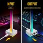 Usb Led Light Bar Headphones Stand, Desktop Atmosphere Rgb Backlight,50 Built-In Color Mod