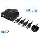 Usb 2.0 Sharing Switch Box, 4 Port Usb 2.0 Peripheral Sharing Switch Hub Adapter For 4 Pc 