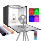 Neewer Photo Studio RGBW Light Box with Infrared Remote Control, Foldable Table Top 20 inc