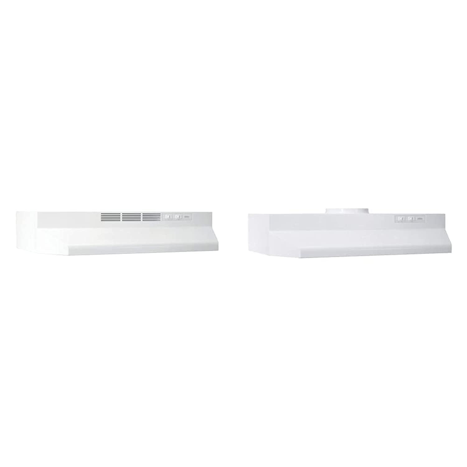 413001 Non-Ducted Ductless Range Hood With Lights Exhaust Fan For Under Cabinet, 30-Inch,