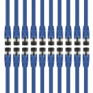 GearIT Cat8 Ethernet Cable S/FTP (1ft / 20 Pack/Blue) 24AWG Patch Cable 10Gbps/25Gbps/40Gp