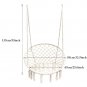 Led Hanging Chair Light Up Macrame Hammock Chair With 39Ft Led Light For Indoor/Outdoor Ho