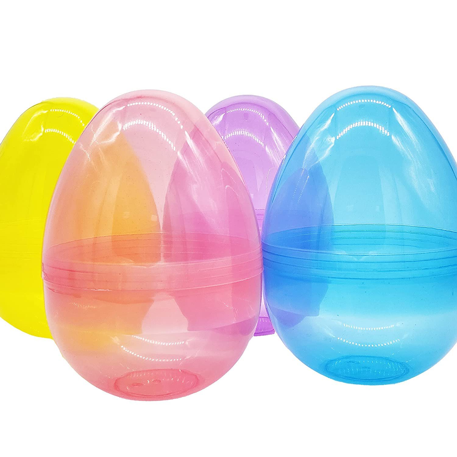 Massive Translucent Fillable Easter Eggs Colorful Bright Plastic Easter ...