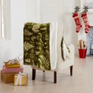 Soft Velvet Plush And Sherpa Fleece 50"" X 60"" Holiday Throw Blanket | Christmas Throw For 