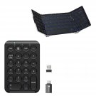 Bk05 Bluetooth Keyboard With 3-Color Backlight, Bluetooth 5.1 Multi-Device Foldable Keyboa