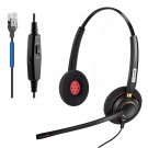 Phone Headset With Noise Canceling Mic & Mute Switch Rj9 Telephone Headset Compatible With