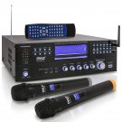 4-Channel Karaoke Home Wireless Microphone Amplifier - Audio Stereo Receiver System, Built