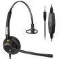 Cell Phone Headset With Microphone Noise Cancelling, 3.5Mm Wired Headset For Iphone Samsun