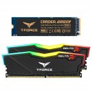 T-Force Delta Rgb Ddr4 16Gb (2X8Gb) 3200Mhz Desktop Memory (Black) Tf3D416G3200Hc16Cdc01 B