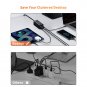 Usb C Charger, 100W Pd Gan3 Fast Wall Charger Block, 4-Ports [2Usb-C + 2Usb] Charging Stat