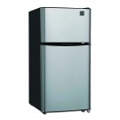 RCA RFR459 Compact Fridge with Freezer-Dual Adjustable Thermostat-Reversible Door-Removabl