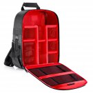Neewer Camera Case Backpack Waterproof Shockproof 12.2x5.5x14.6 inches Bag (Red Interior)