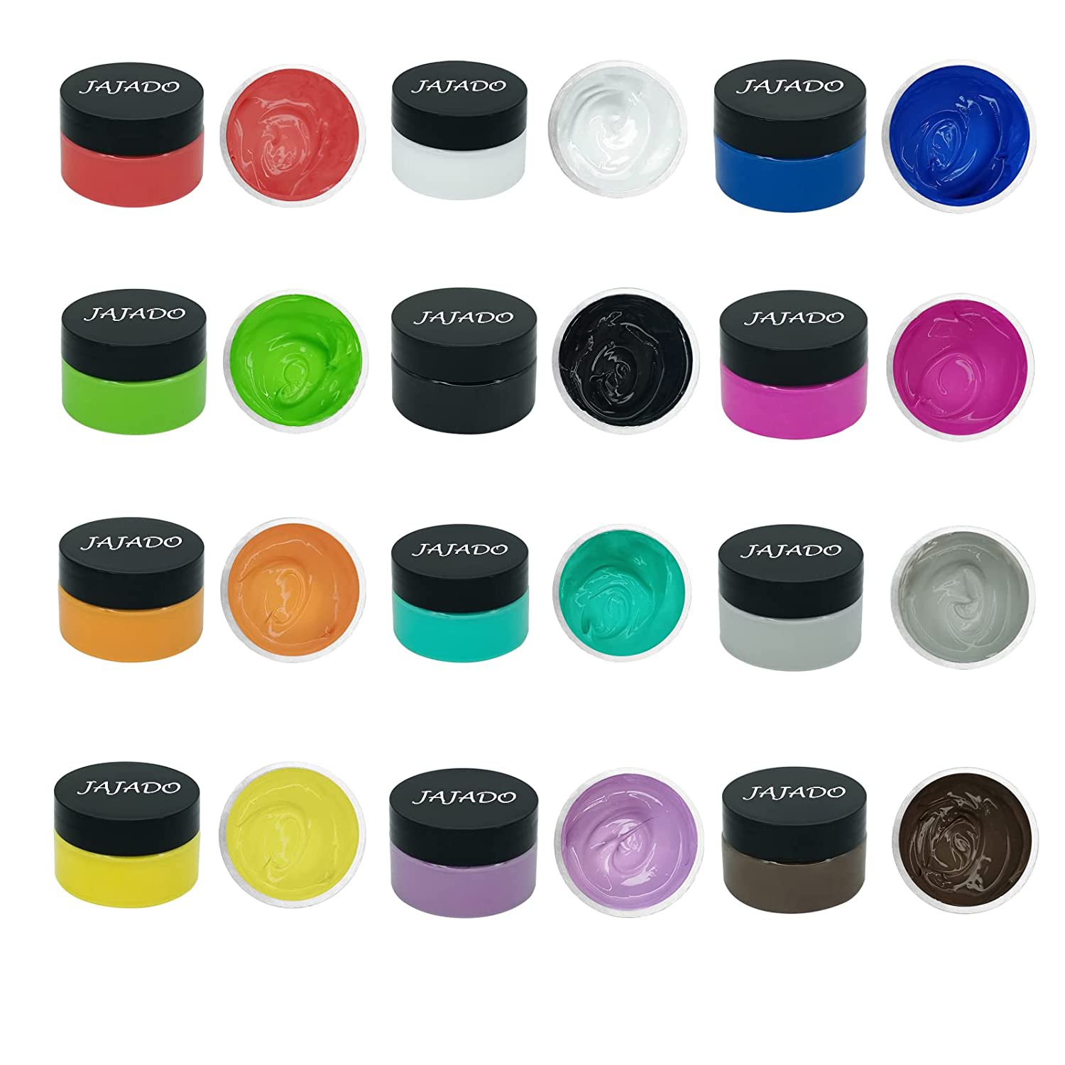 12 Jars Chalk Paste Paint Set, Fabric Silk Screen Printing Ink Adhesive Stencil Panit, Diy