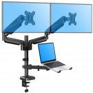 Dual Monitor And Laptop Mount, Gas Spring Monitor Stand For Two 13