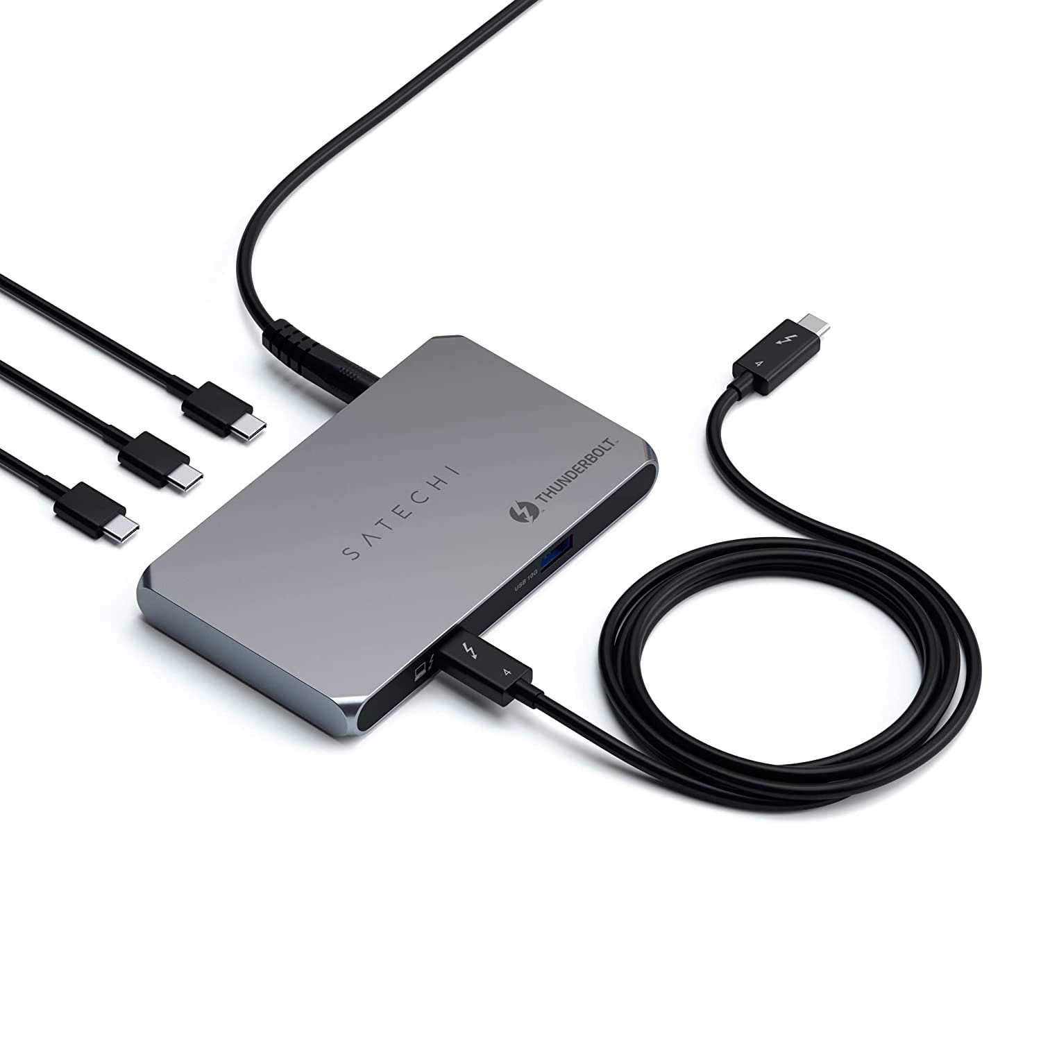 Thunderbolt 4 Slim Hub 5In1, Usb C 60W Charging, Single 8K Or Dual 4K