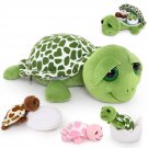 Sea Turtle Stuffed Animal-14'' Mom Stuffed Turtle With 3 Baby Turtle Toys & 2 Plush Turtle