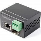 StarTech.com PoE+ Industrial Fiber to Ethernet Media Converter 30W - SFP to RJ45 - Singlem