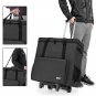 Desktop Computer Travel Bag, Rolling Desktop Computer Carrying Case With Wheels Double Lay