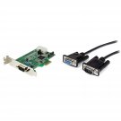 StarTech.com 1 Port Low Profile Native RS232 PCI Express Serial Card with 16550 UART & 3m