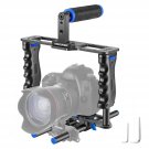 NEEWER Camera Video Cage Film Movie Making Kit, Aluminum Alloy with Top Handle, Dual Hand 