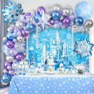 123Pcs Frozen Birthday Party Supplies Decor Frozen Balloon Garland Arch Kit With Wonderlan
