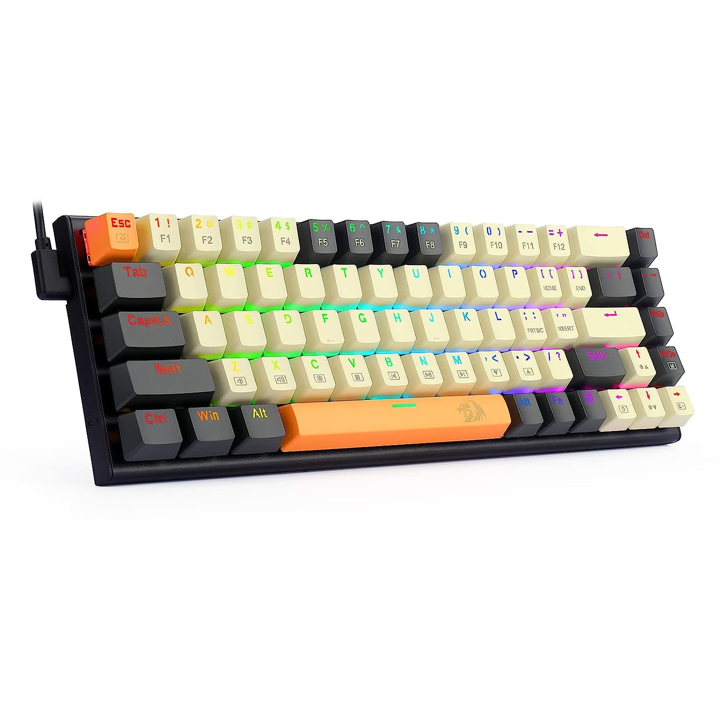 Redragon Mechanical Gaming Keyboard, 60 Percent Keyboard Mechanical