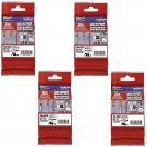 Brother Genuine P-Touch TZE-S231 Label Tape, 1/2"" (0.47"") Extra Strength Adhesive Laminate
