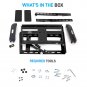 Pyle PSW681MF1 Universal Fixed TV Wall Mount - Slim Quick Install VESA Mounting Bracket fo