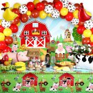 Farm Animals Theme Party Decorations Farm Barn Animals Backdrop Banner Farmhouse Animals D
