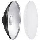 Neewer 16 inches/41 Centimeters Aluminum Standard Reflector Beauty Dish with White Diffuse