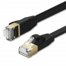 Tnp Cat 7 Flat Ethernet Cable 82Ft, Flat Wire High Speed 10 Gbps 600Mhz Cat7 Connector Lan