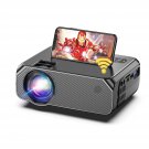 Mini Wifi Projector For Outdoor Movies-Portable, 8000L Brightness, 1080P Hd & 200'' Displa