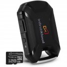 Infinitikloud Wireless & Memory C10 - Portable Hard Drive With Memory Card (128Gb) | Wirel