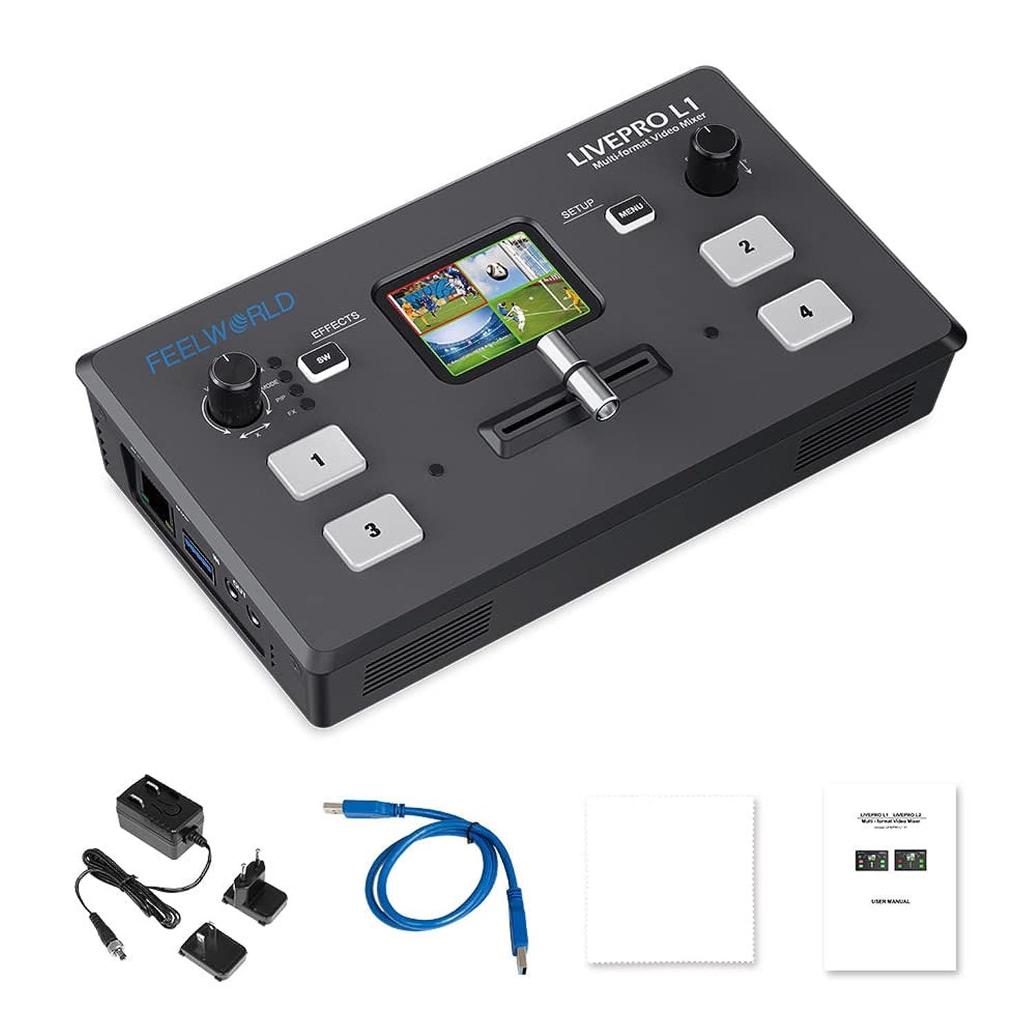 Livepro L1 4 X Hdmi Inputs Multi Format Video Mixer Switcher Usb 3.0 Output Real Time Live