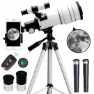 Telescope For Adults & Kids, 70Mm Aperture Astronomical Refractor Telescopes For Astronomy
