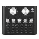 Sound Card, V8 Voice Change Mobile Phone Computer Live Sound Card Metal Shell, 112 Kinds O