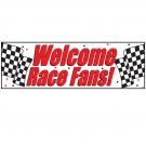 Welcome Race Fans Giant Banner Car Racing Birthday Party Decoration