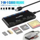 7 In 1 Usb 3.0 Memory Card Reader Writer Adapter Sd/Micro Sd/Tf For Mac Os/Linux